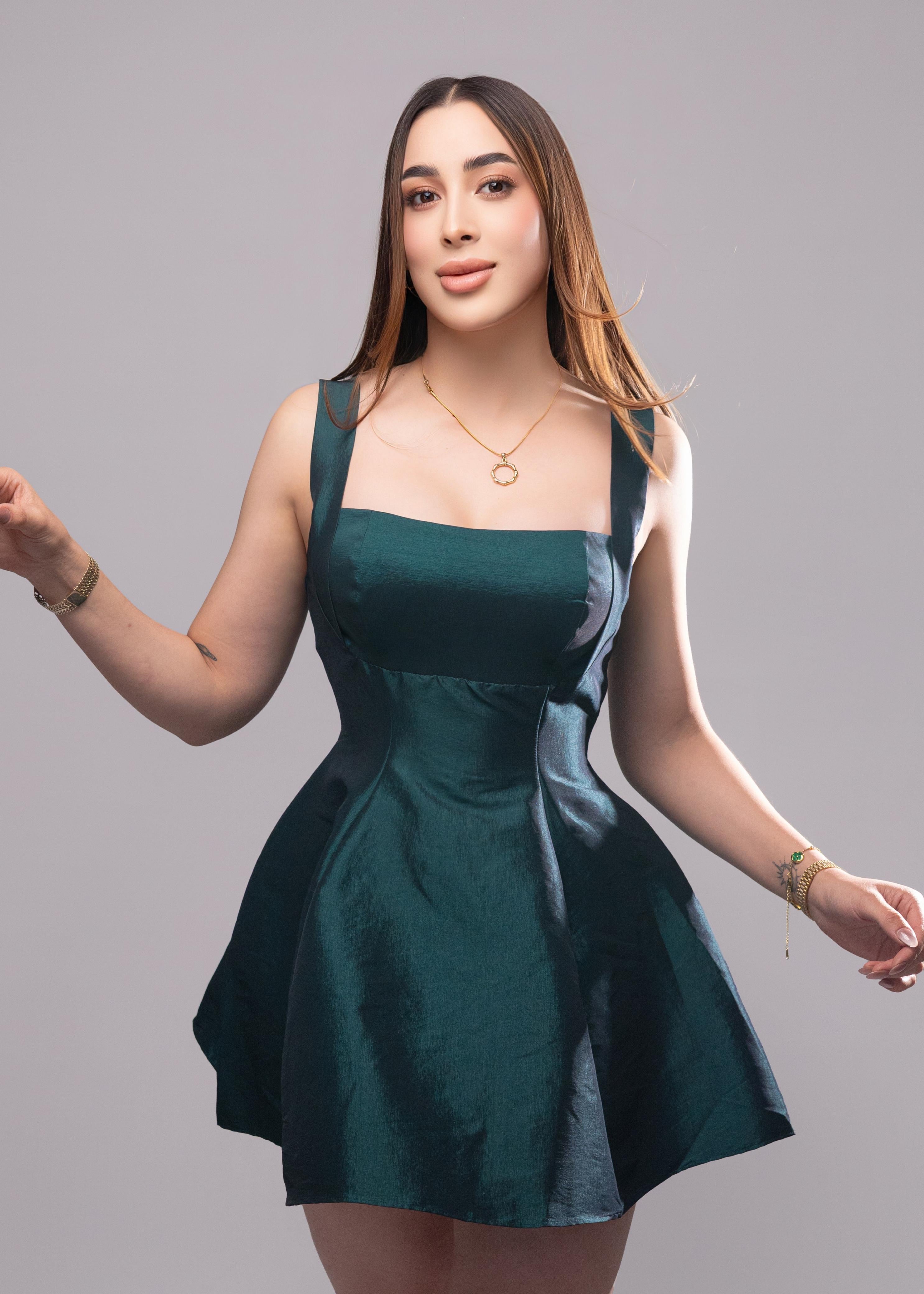 VESTIDO PRINCESS GREEN
